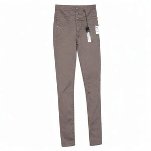 NWT REFUGE High Waist Skinny Brown Pants Size 0